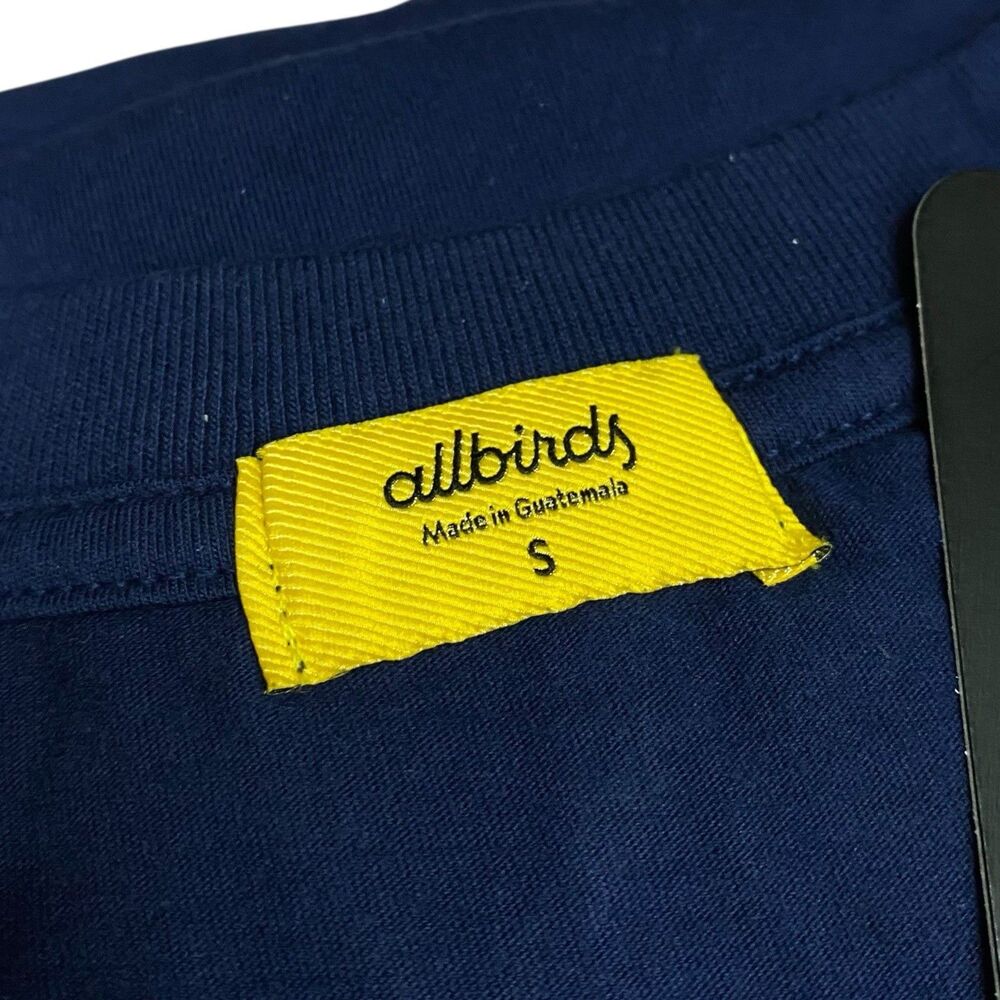 Allbirds T-Shirt Mens S Navy Blue Organic Cotton Short Sleeve Allgood Tee NWT - Picture 3 of 8